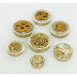A collection of Persian pill boxes