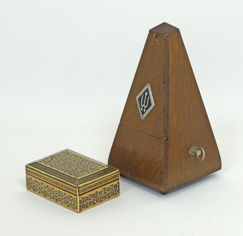 A Mechanical Metronome Wittner for Piano, Guitar, Drums, Bass, Track Tempo and Beat, Pyramid