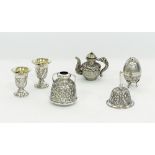 Middle Eastern silver miniatures / objets de vertu