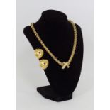 Vintage Costume jewelry in yellow metal