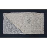 A Cypriot baby bed / throw, hand crocheted wool blanket
