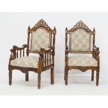 A pair of Syrian armchairs