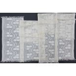 Cypriot hand crocheted white table runners