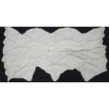 Cypriot baby bed, hand knitted wool blanket