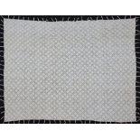 Cypriot single bed cover hand crocheted in white