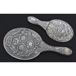 Middle East silver hand mirrors