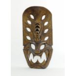 Asian carved wood mask