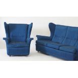 G-Plan set of a three seater wing sofa and an armchair