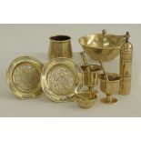 Arabic or Turkish miniature brass objects