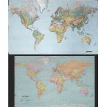 A large Physical / Geographical map of the world