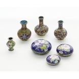 Chinese cloisonné ornaments