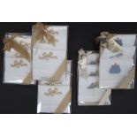 A collection of table and bath linen napkins