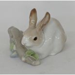 A Lladro porcelain figurine of a rabbit