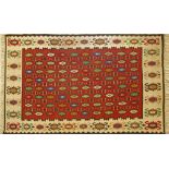 A Tribal North West Persian hand woven kilim