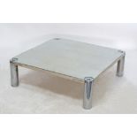 A square coffee table
