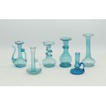 A collection of Syrian or Hebron mouth blown glassware
