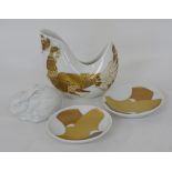 A collection of three Rosenthal porcelain ornaments