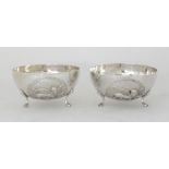 A pair of Cypriot silver bowls