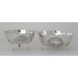 Two Cypriot silver bowls