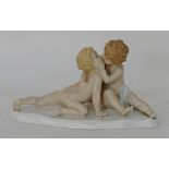 A Rosenthal bisque porcelain figurine group - 'Young Love'
