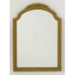 A carved and giltwood mirror