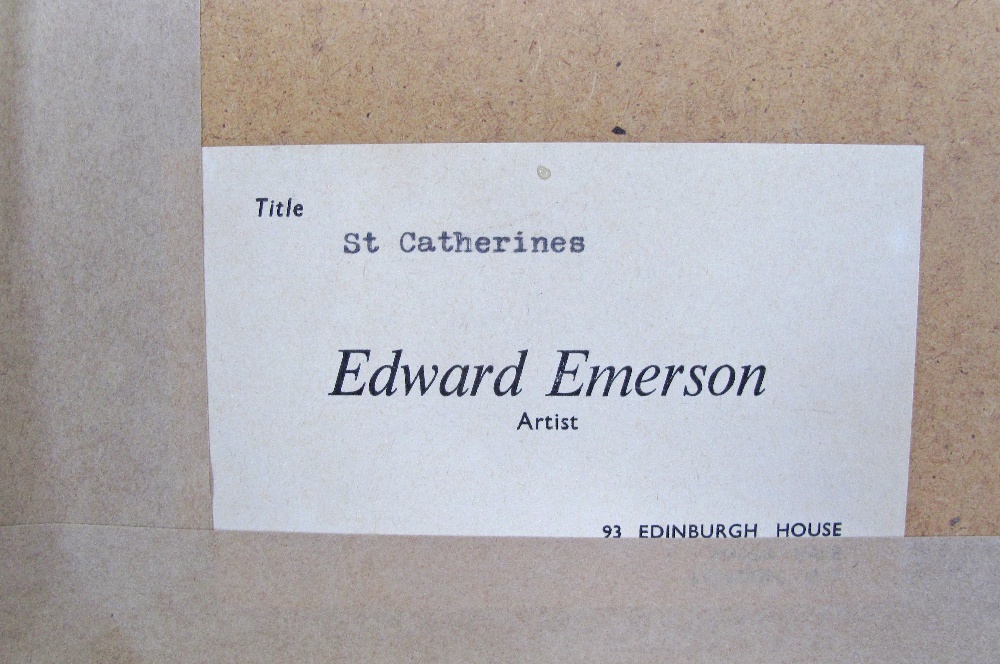 Edward Emerson (British), St Catherines, watercolour - Image 5 of 5