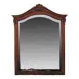 A Cypriot carved wood mirror