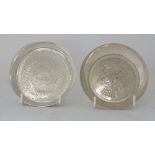 Two silver dishes
