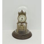 An English Smiths - Enfield, glass dome mantel clock