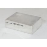 A British sterling silver cigarette box