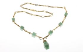 Collier brutto 64.37 g mit Farbsteine Laenge 65.00 cm