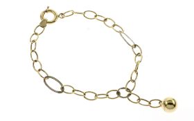 Armband 3.28 g 5857. Gelbgold Laenge 20.00 cm