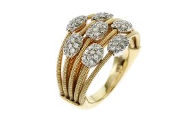 Ring Marco Bicego 750/- 15.99 gr. Gelbgold und Weissgold mit Diamanten ca. 1.05 ct F/Vs