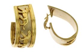 Ohrschmuck 750/- 47.08 gr. Gelbgold/Weissgold