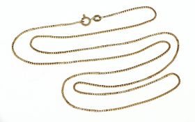 Kette 4.28g 375/- Gelbgold. Laenge ca. 60.50 cm