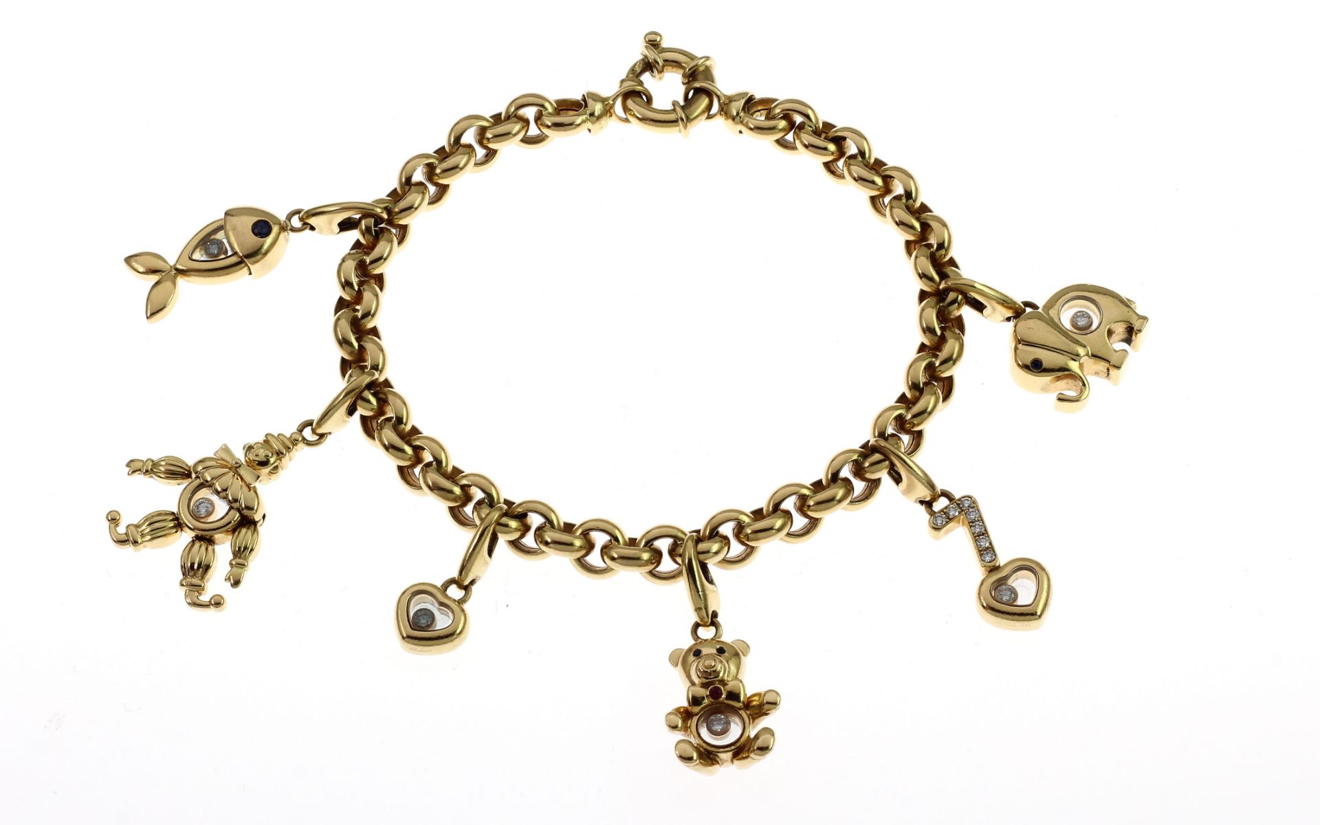 Chopard Armband 51.56 g 750/- Gelbgold mit Diamanten. Laenge 21.00cm
