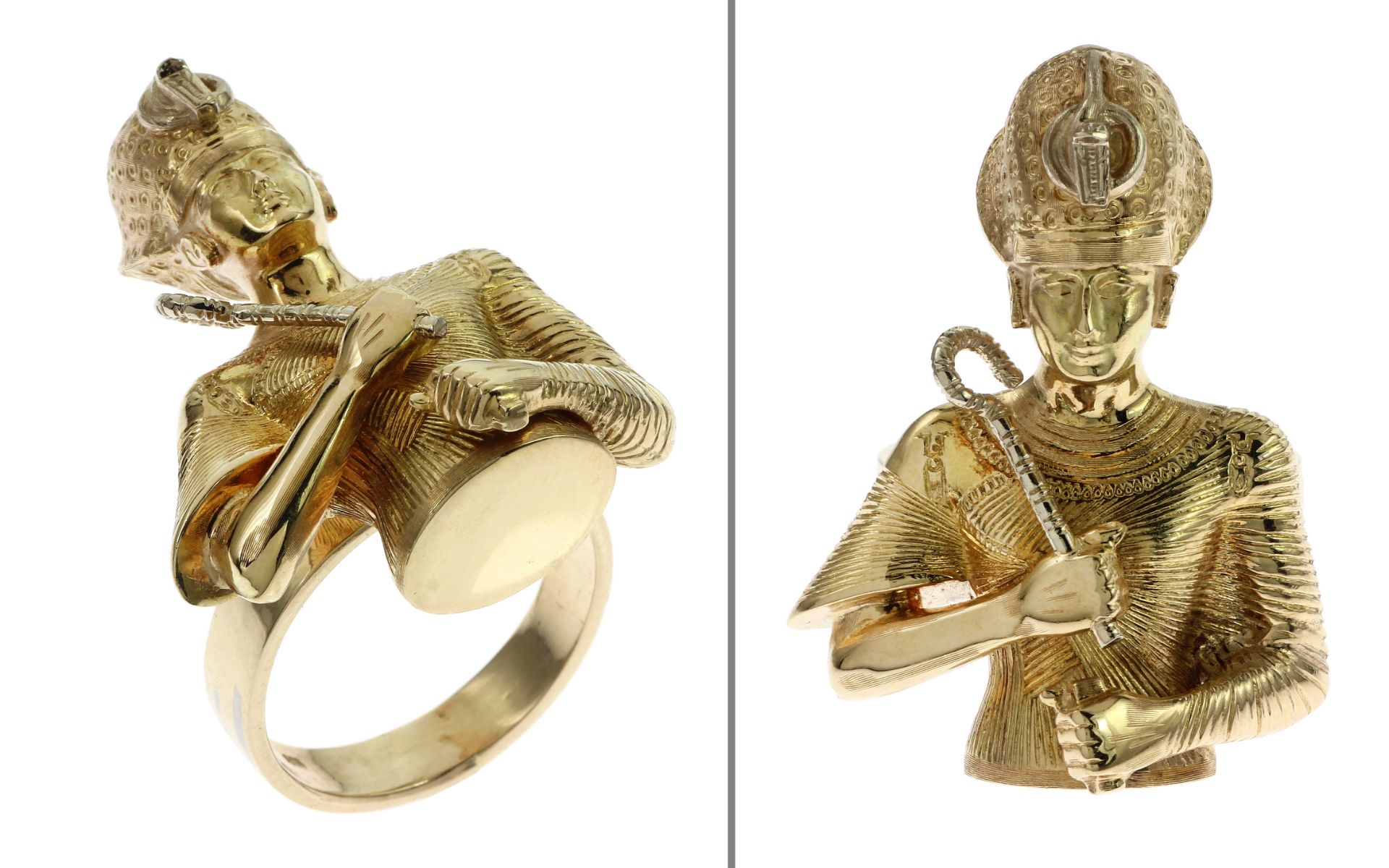 Ring 22.94g 585/- Gelbgold. Ringgroesse ca. 74