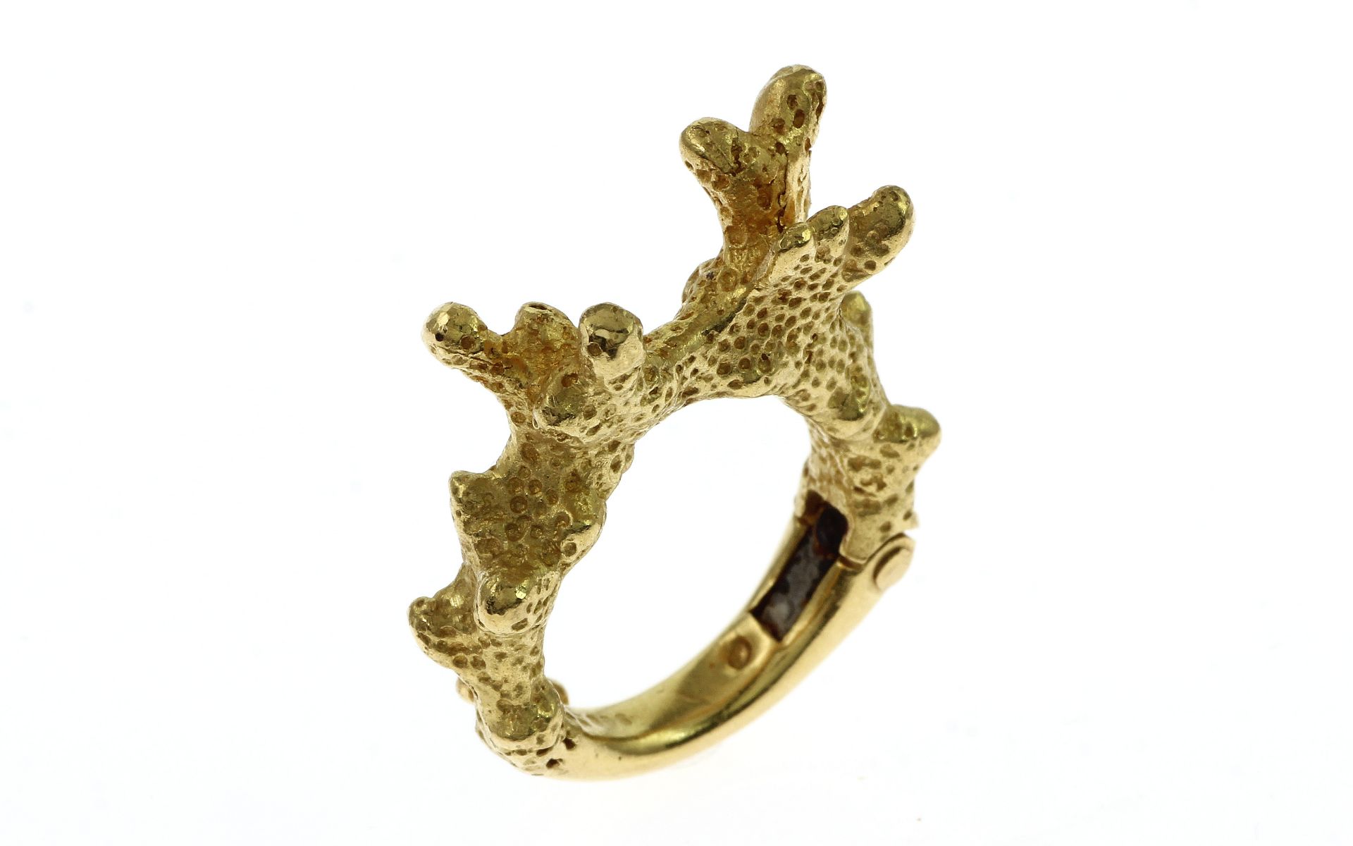 Ring 15.58g 900/- Gelbgold. Ringgroesse ca. 45