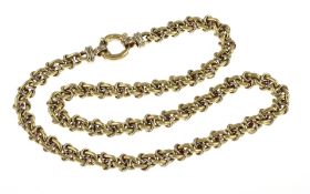 Kette 45.68g 585/- Gelbgold und Weissgold. Laenge ca. 51 cm