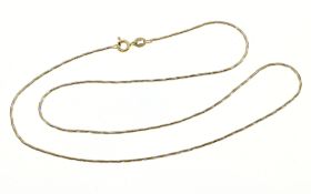 Kette 4.23g 585/- Gelbgold und Weissgold. Laenge ca. 41.50 cm