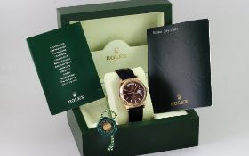 Rolex Day-Date Ref. 118135 Automatik 750/- Rosegold mit Box und ohne Papiere. Servicebeleg aus Griec