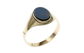 Ring 2.38g 585/- Gelbgold mit Lagenstein. Ringgroesse ca. 56