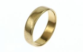 Trauring 6.37g 585/- Gelbgold. Ringgroesse ca. 60. mit Gravur