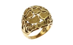 Ring 10.13g 750/- Gelbgold. Ringgroesse ca. 45