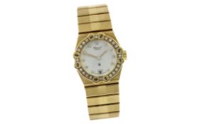 Chopard 94.85g Quarz 750/- Gelbgold mit Diamantluenette. ohne Box und ohne Papiere