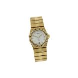 Chopard 94.85g Quarz 750/- Gelbgold mit Diamantluenette. ohne Box und ohne Papiere