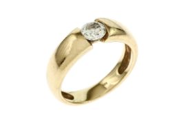 Ring 5.93g 585/- Gelbgold mit Diamant ca. 0.70 ct. H/p1. Ringgroesse ca. 55