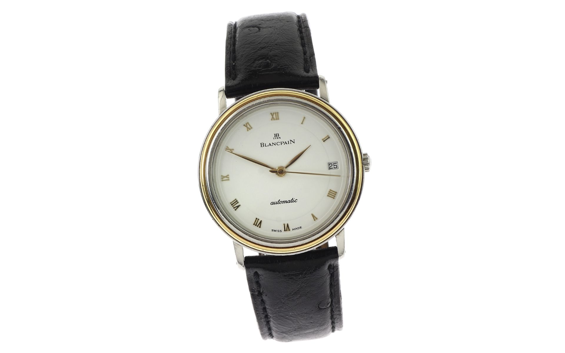 Blancpain Ref. 252 Automatik 36.33g 750/- Gelbgold/Edelstahl mit Lederband . ohne Box und ohne Papie