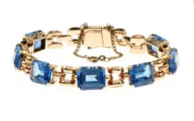 Armband 33.58 gr. 750/- Rotgold mit Topas