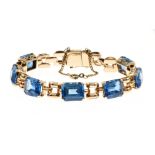 Armband 33.58 gr. 750/- Rotgold mit Topas